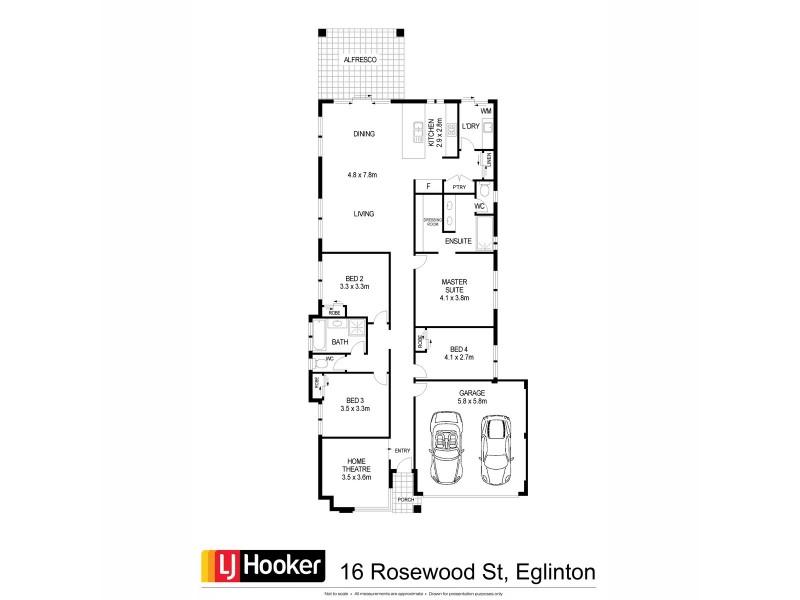 16 Rosewood Street, Eglinton WA 6034 Floorplan