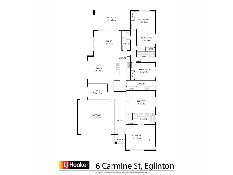 6 Carmine Street, Eglinton WA 6034 Floorplan