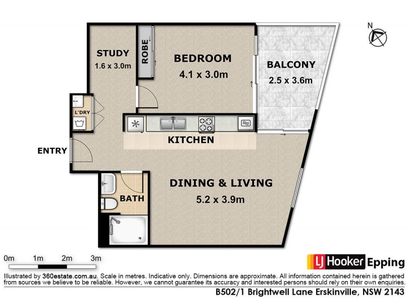 B502/1 Brightwell Lane, Erskineville NSW 2043 Floorplan
