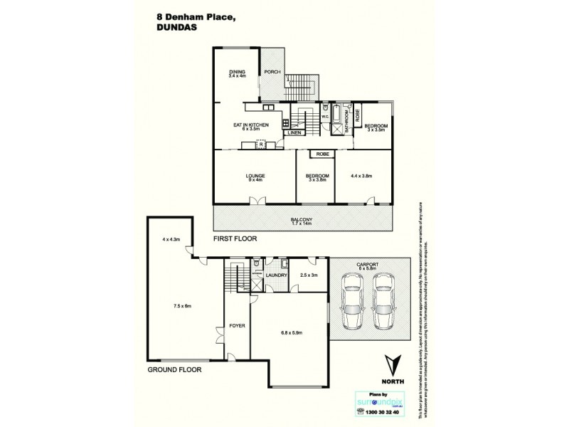 8 Denham Place, Dundas NSW 2117 Floorplan