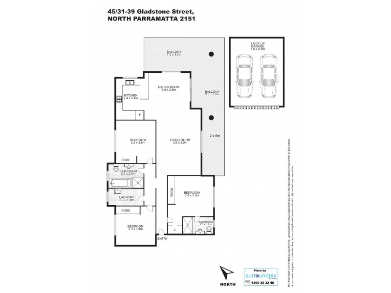 45/31-39 Gladstone street, North Parramatta NSW 2151 Floorplan