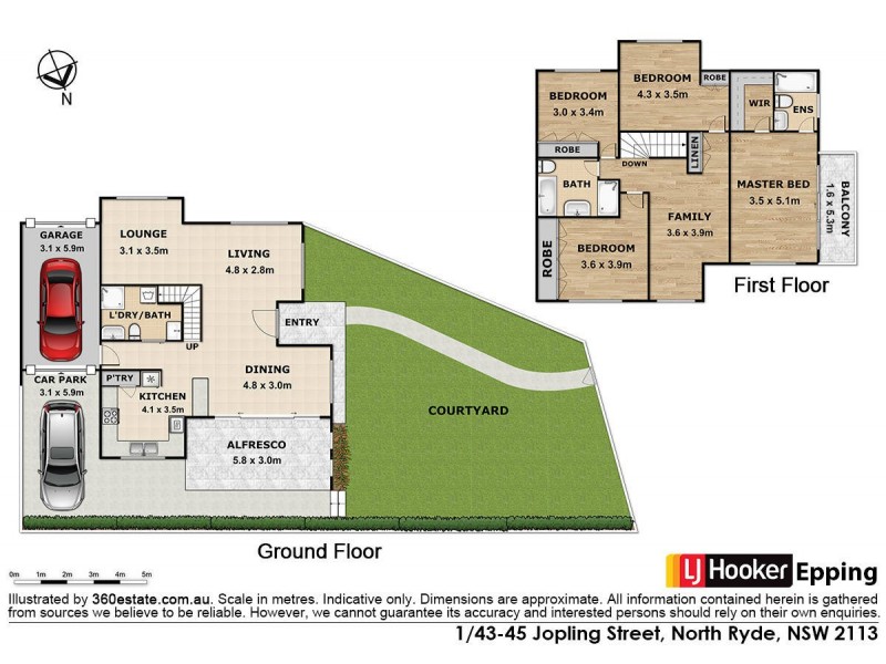 1/43-45 Jopling Street, North Ryde NSW 2113 Floorplan