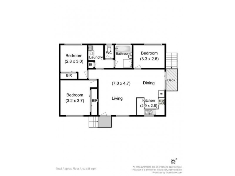 1/74 Brent Street, Glenorchy TAS 7010 Floorplan