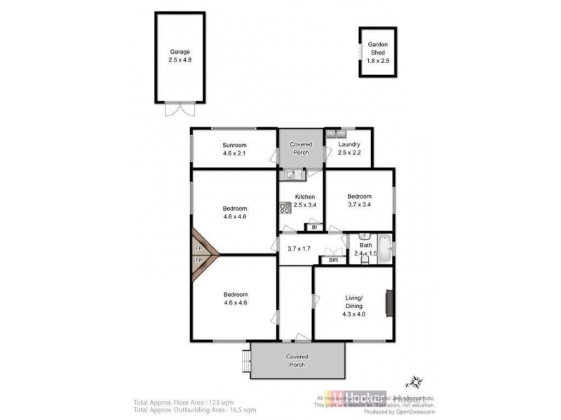 1a Bay Road, New Town TAS 7008 Floorplan