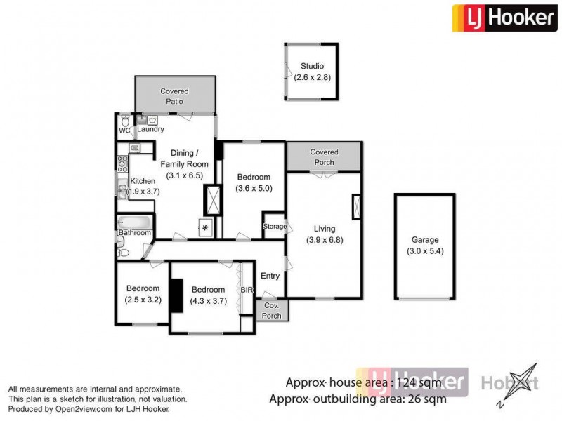 26 Adelaide Street, South Hobart TAS 7004 Floorplan