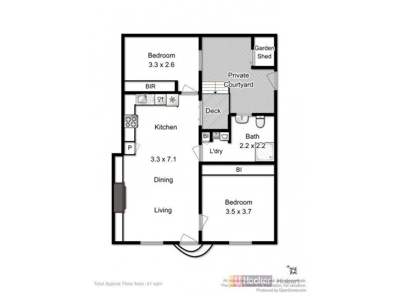 97 Molle Street, Hobart TAS 7000 Floorplan