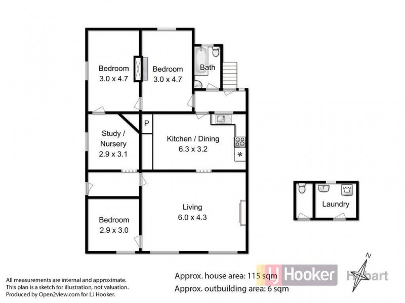 22 Risdon Road, New Town TAS 7008 Floorplan