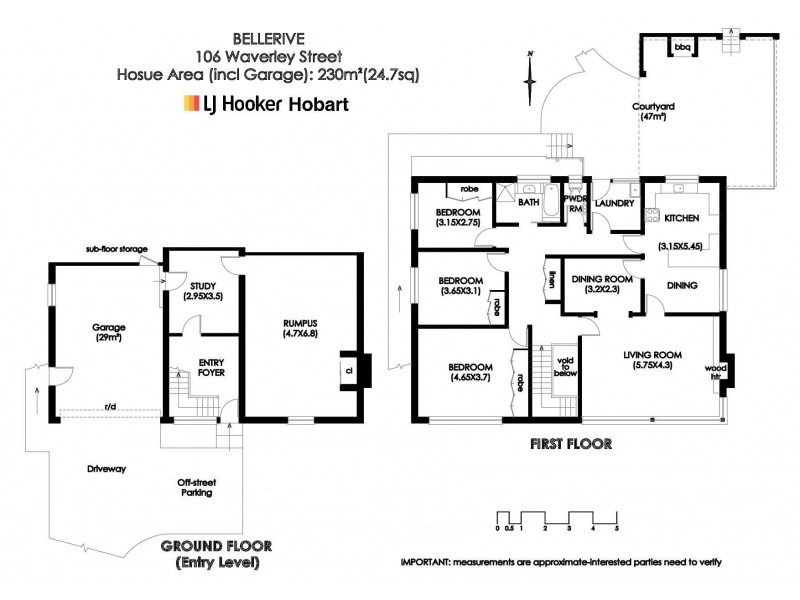 106 Waverley Street, Bellerive TAS 7018 Floorplan