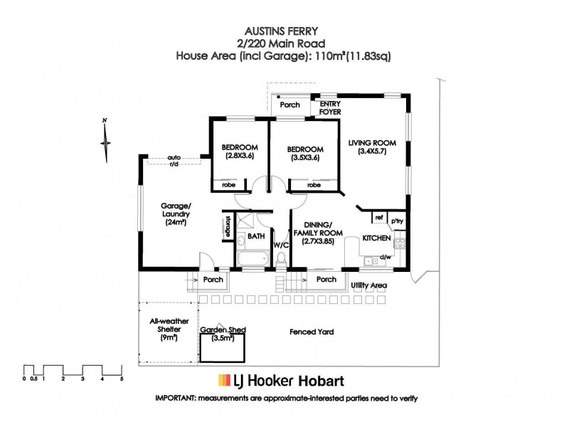 2/220 Main Road, Austins Ferry TAS 7011 Floorplan