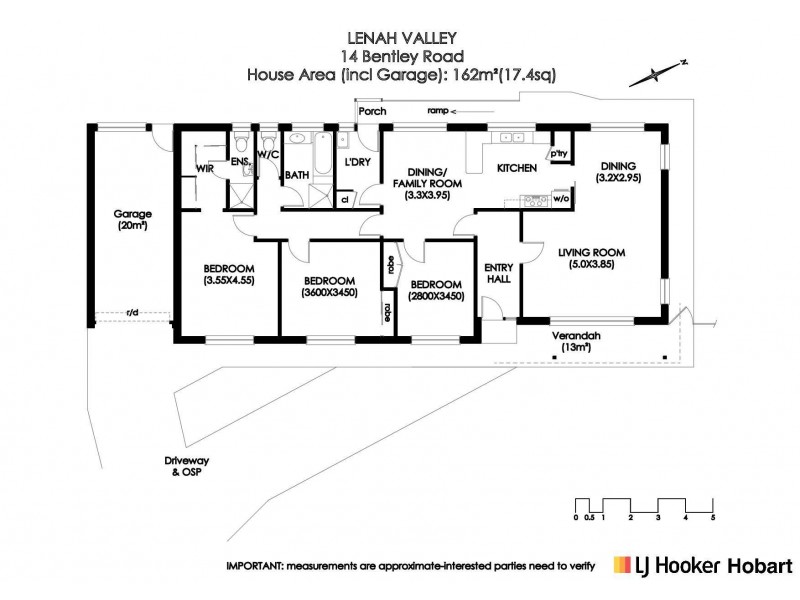 14 Bentley Road, Lenah Valley TAS 7008 Floorplan