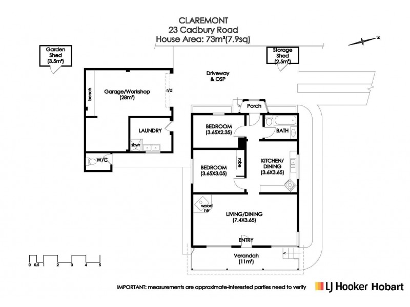 23 Cadbury Road, Claremont TAS 7011 Floorplan
