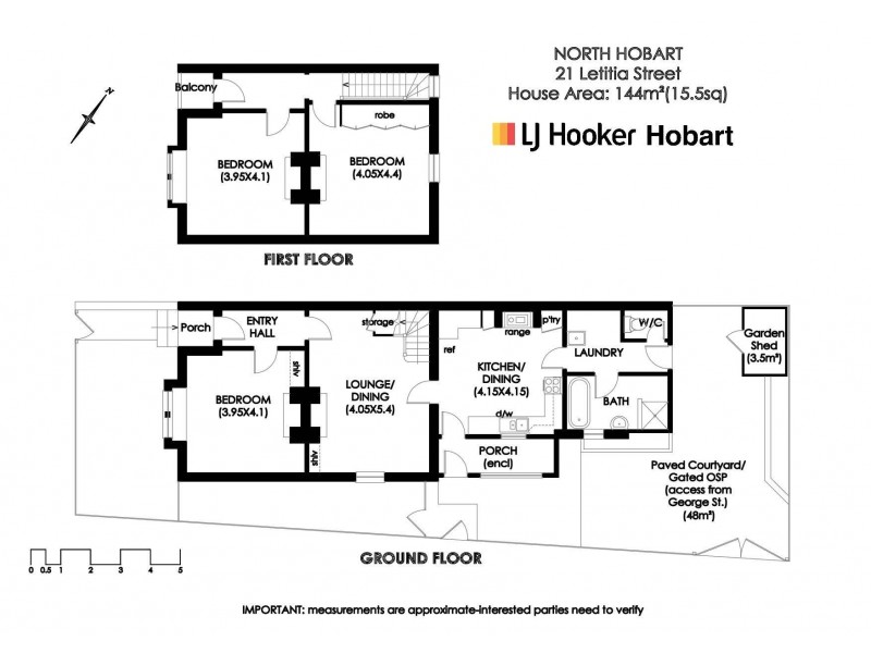 21 Letitia Street, North Hobart TAS 7000 Floorplan