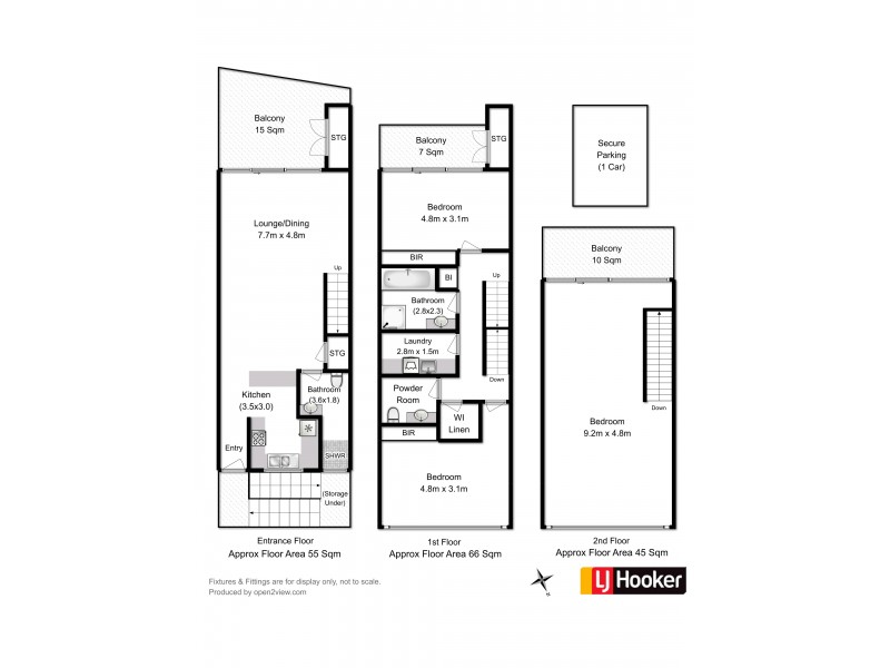 16/1 Collins Street, Hobart TAS 7000 Floorplan