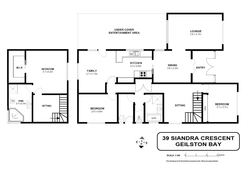 39 Siandra Crescent, Geilston Bay TAS 7015 Floorplan