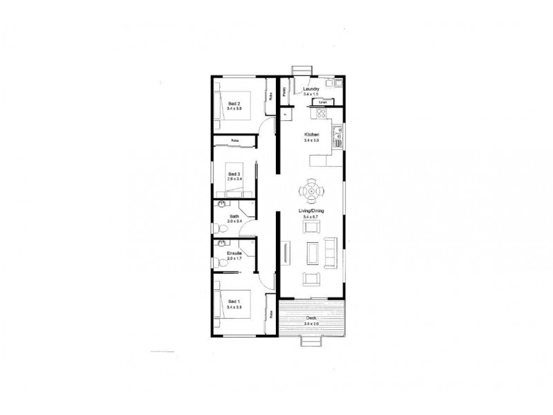House 2/1 Piper Road, Geilston Bay TAS 7015 Floorplan