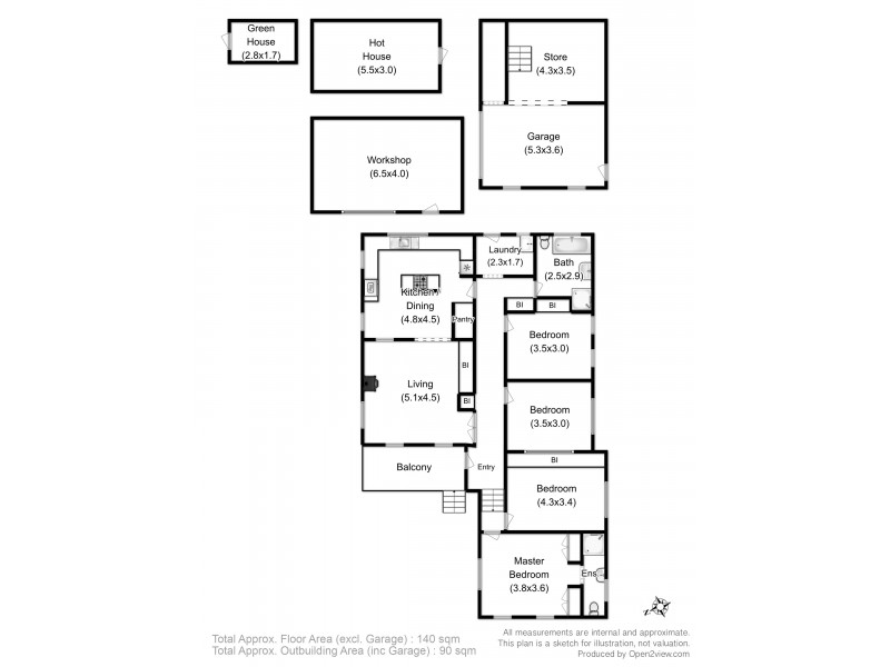 1 Bush Lane, Lower Snug TAS 7054 Floorplan