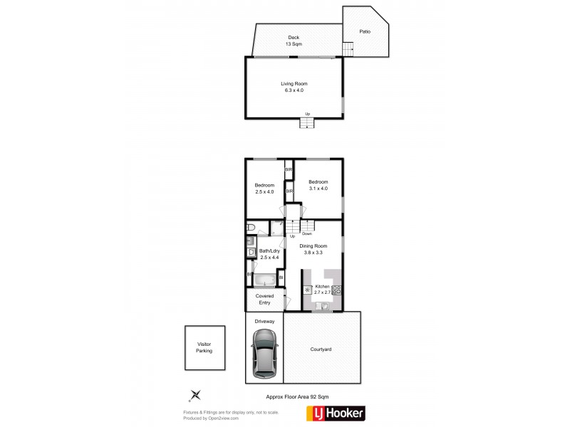 2/18 Chadwick Court, West Hobart TAS 7000 Floorplan
