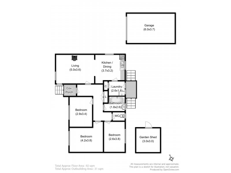 92 Duntroon Drive, Rokeby TAS 7019 Floorplan