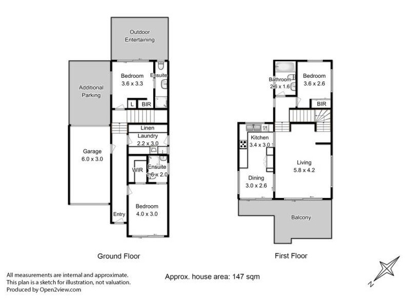 3/36 Maning Avenue, Sandy Bay TAS 7005 Floorplan