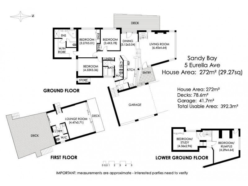 5 EURELLA Avenue, Sandy Bay TAS 7005 Floorplan