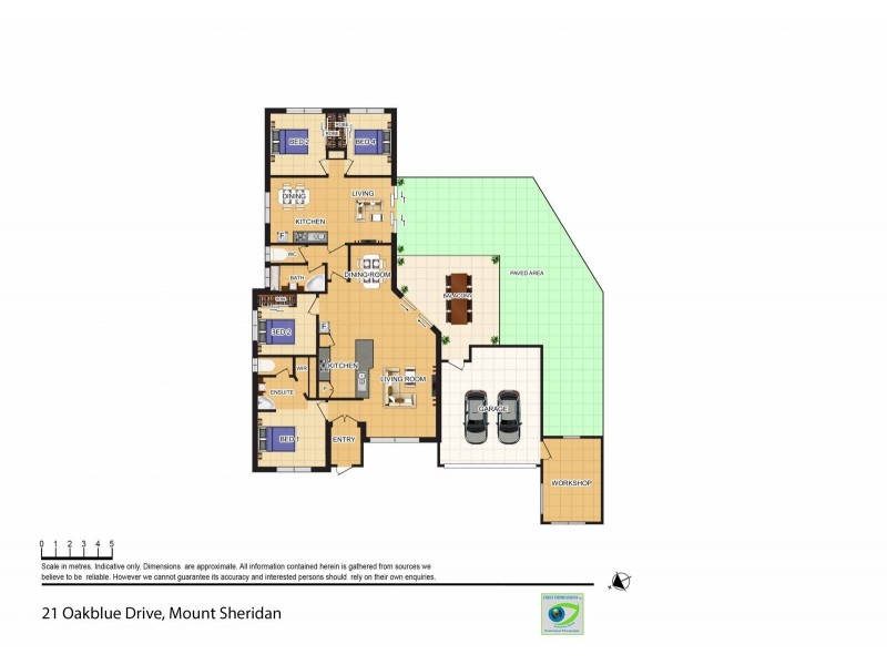21 Oakblue Drive, Mount Sheridan QLD 4868 Floorplan