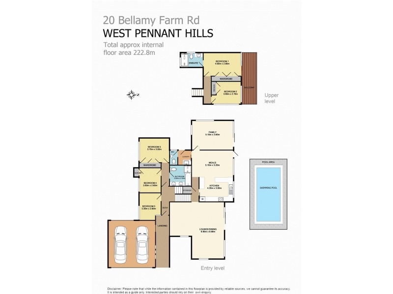 20 Bellamy Farm Road, West Pennant Hills NSW 2125 Floorplan