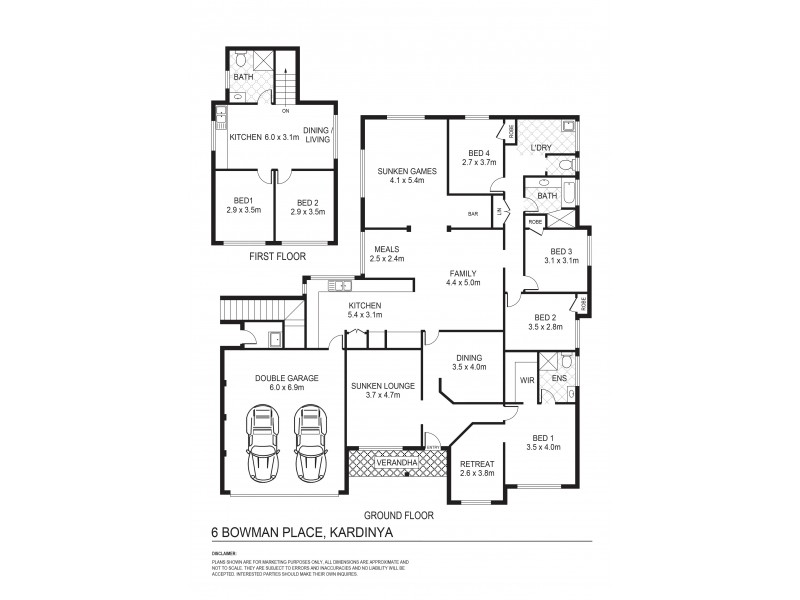 6 Bowman Court, Kardinya WA 6163 Floorplan