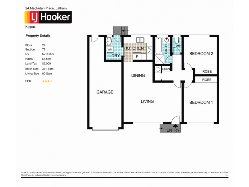 24 Macfarlan Place, Latham ACT 2615 Floorplan