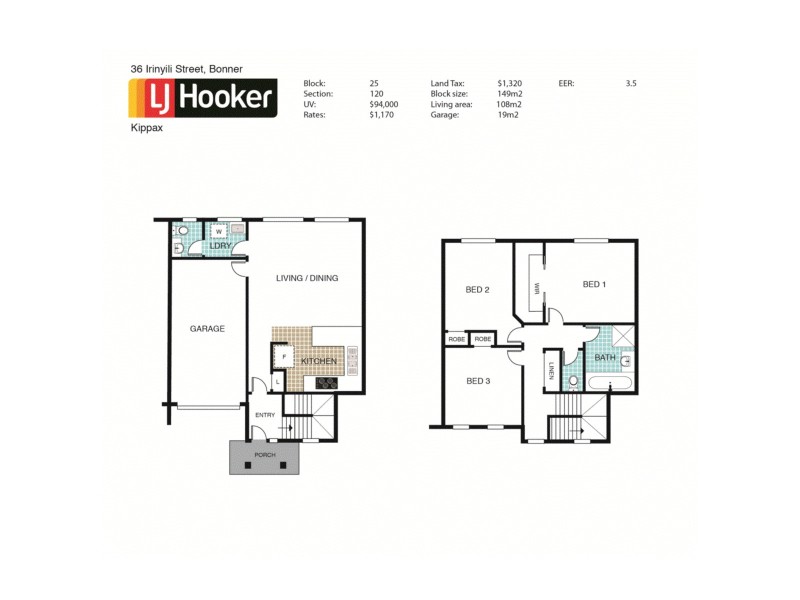 36 Irinyili Street, Bonner ACT 2914 Floorplan