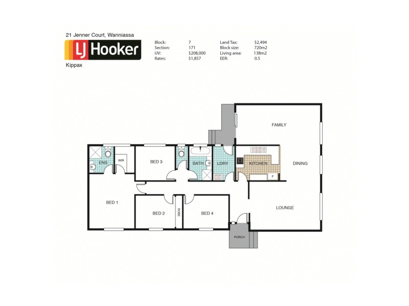 21 Jenner Court, Wanniassa ACT 2903 Floorplan