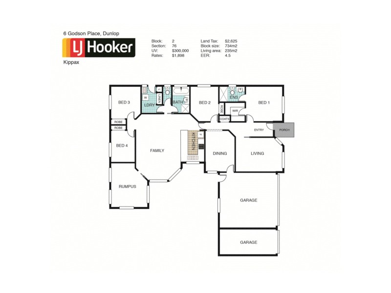 6 Godson Place, Dunlop ACT 2615 Floorplan