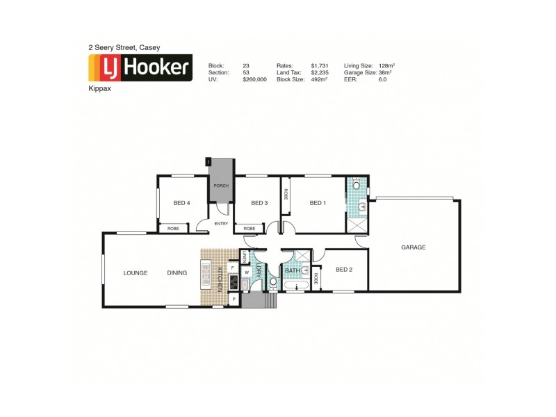 2 Seery Street, Casey ACT 2913 Floorplan
