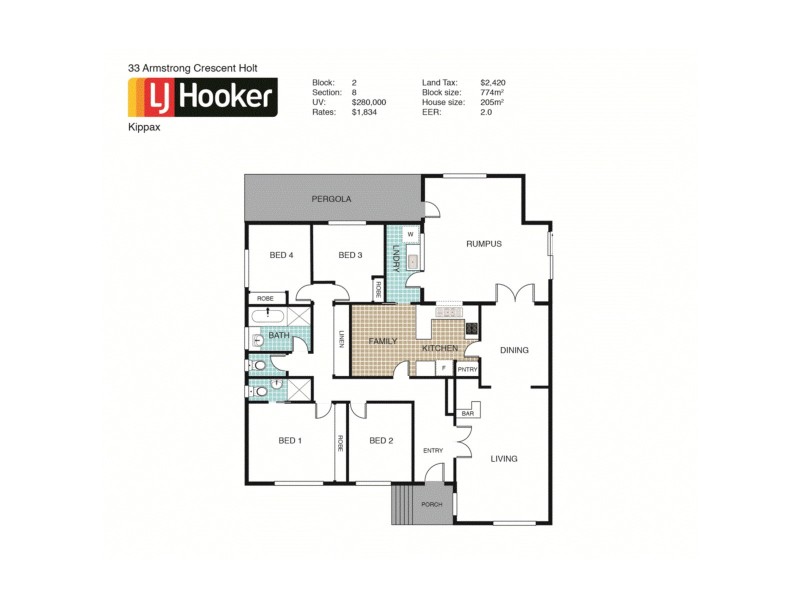 33 Armstrong Crescent, Holt ACT 2615 Floorplan