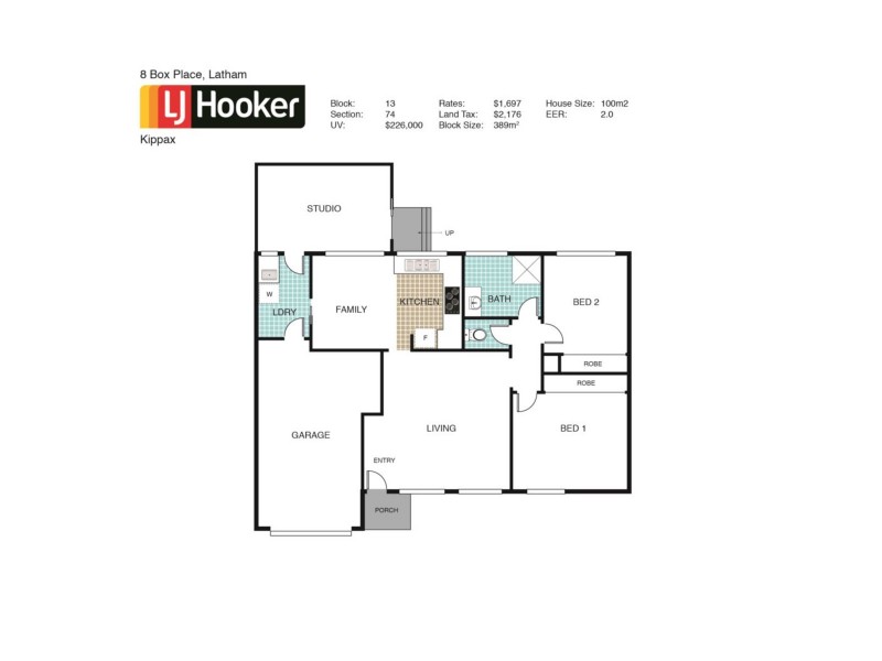8 Box Place, Latham ACT 2615 Floorplan