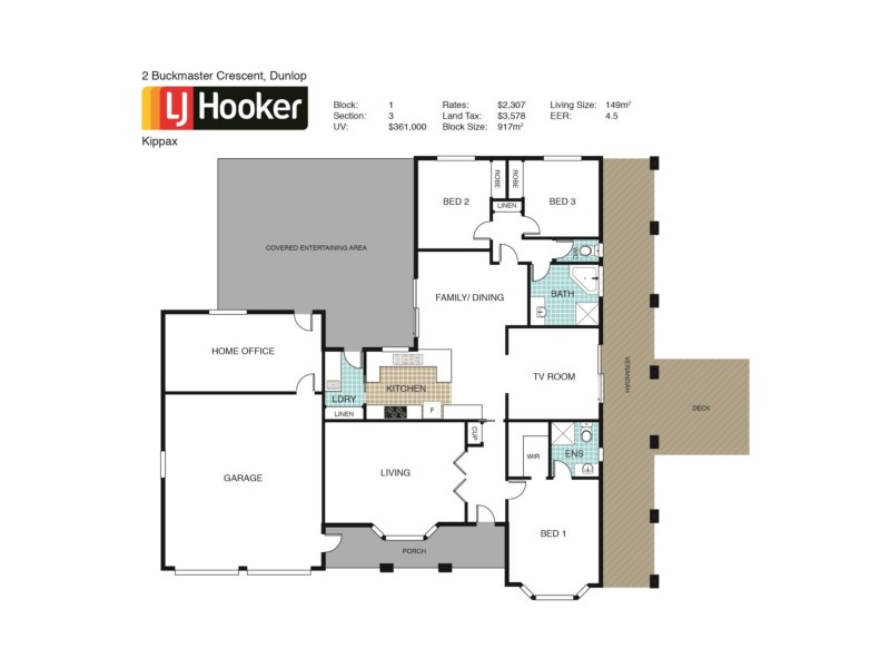 2 Buckmaster Crescent, Dunlop ACT 2615 Floorplan