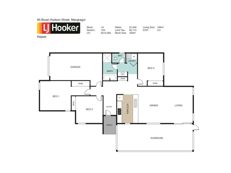 65 Bryan Hudson Street, Macgregor ACT 2615 Floorplan