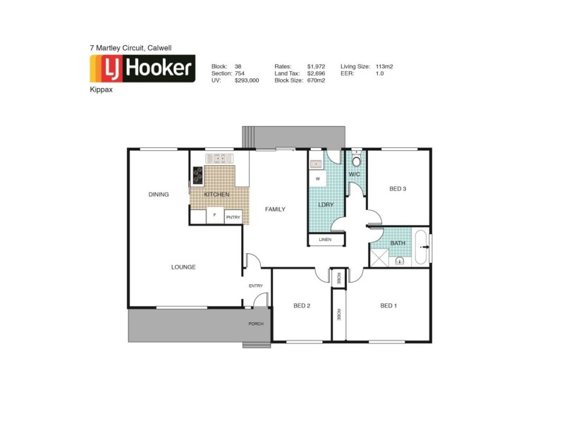 7 Martley Circuit, Calwell ACT 2905 Floorplan