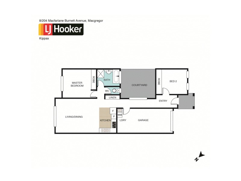 8/204 Macfarlane Burnet Avenue, Macgregor ACT 2615 Floorplan