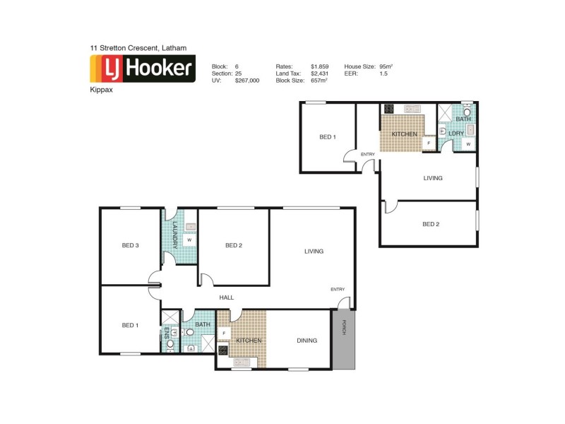 11 Stretton Crescent, Latham ACT 2615 Floorplan