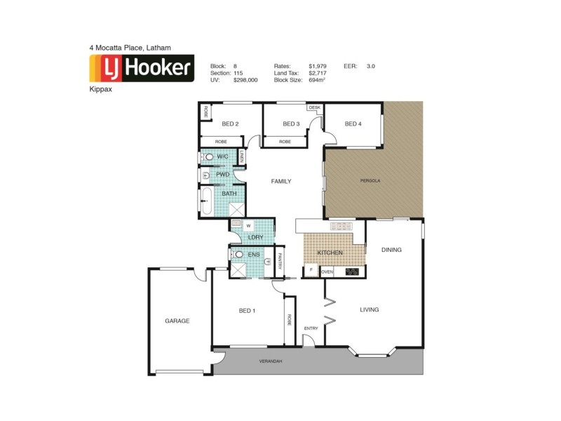 4 Mocatta Place, Latham ACT 2615 Floorplan