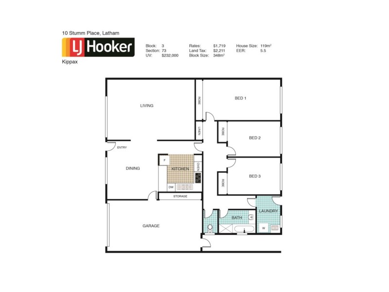 10 Stumm Place, Latham ACT 2615 Floorplan