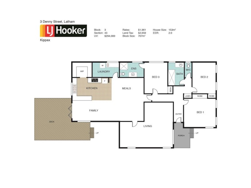 3 Denny Street, Latham ACT 2615 Floorplan
