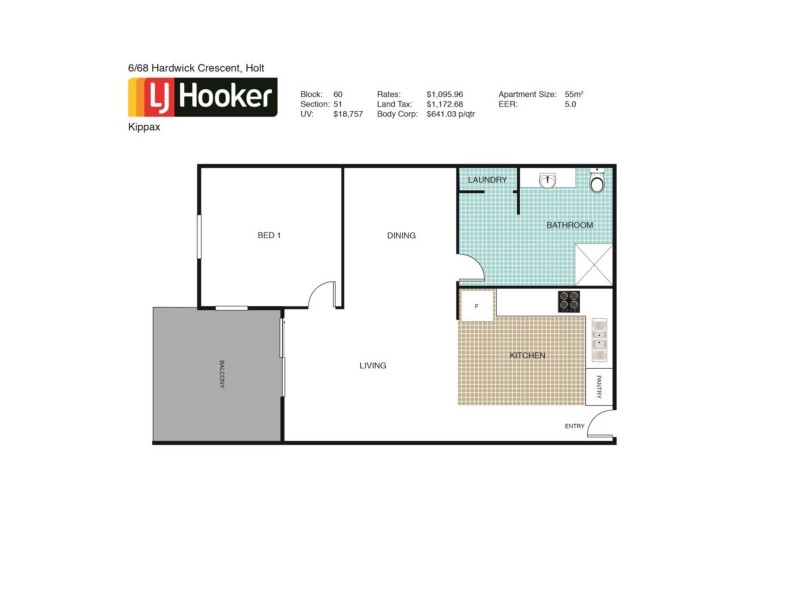 6/68 Hardwick Crescent, Holt ACT 2615 Floorplan