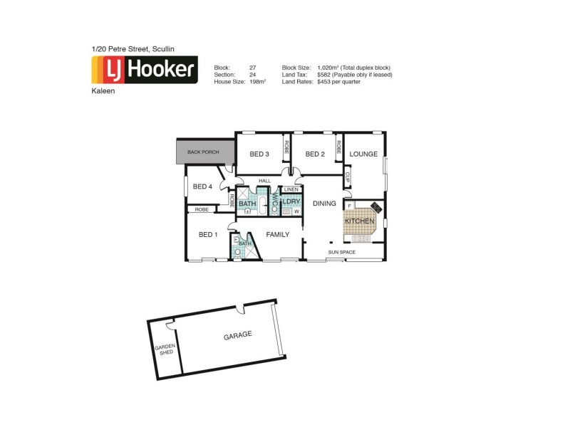 1/20 Petre Street, Scullin ACT 2614 Floorplan