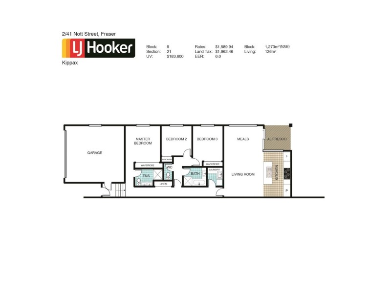 2/41 Nott Street, Fraser ACT 2615 Floorplan