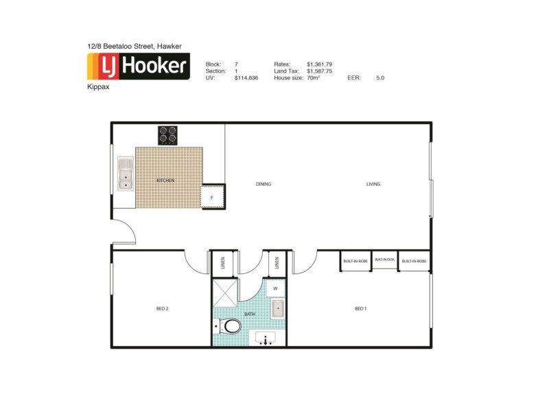 12/8 Beetaloo Street, Hawker ACT 2614 Floorplan