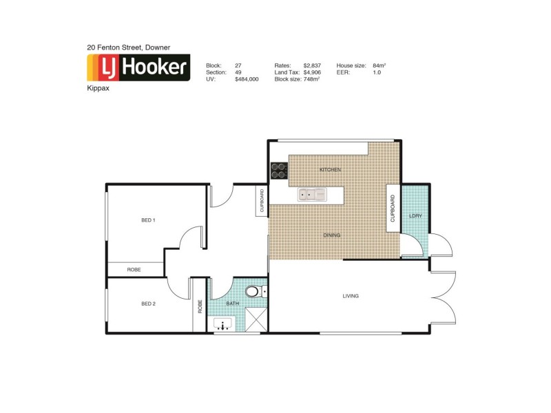20 Fenton Street, Downer ACT 2602 Floorplan