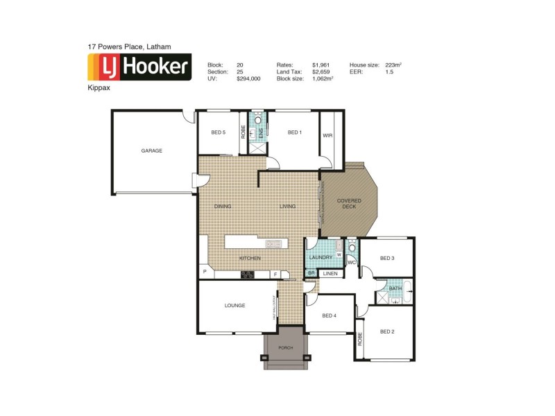17 Powers Place, Latham ACT 2615 Floorplan