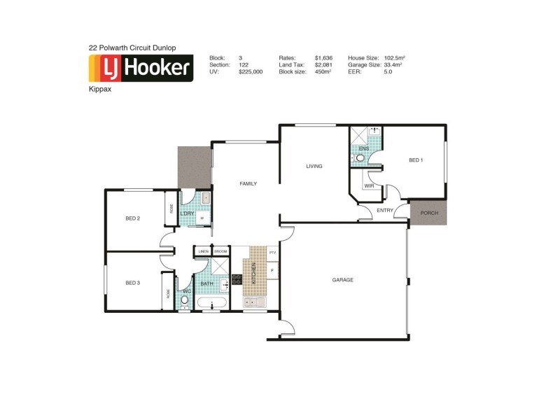 22 Polwarth Circuit, Dunlop ACT 2615 Floorplan