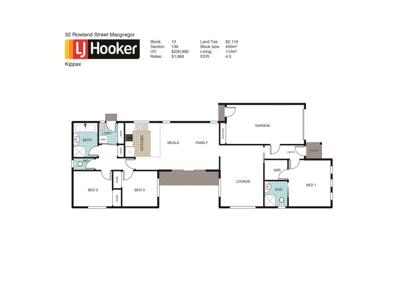 32 Rowland Street, Macgregor ACT 2615 Floorplan